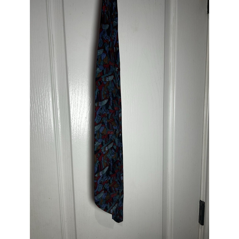Vintage Jimmy Pike Retro Men's Tie 4" Wide 100% Silk Desert Designs Eclectic